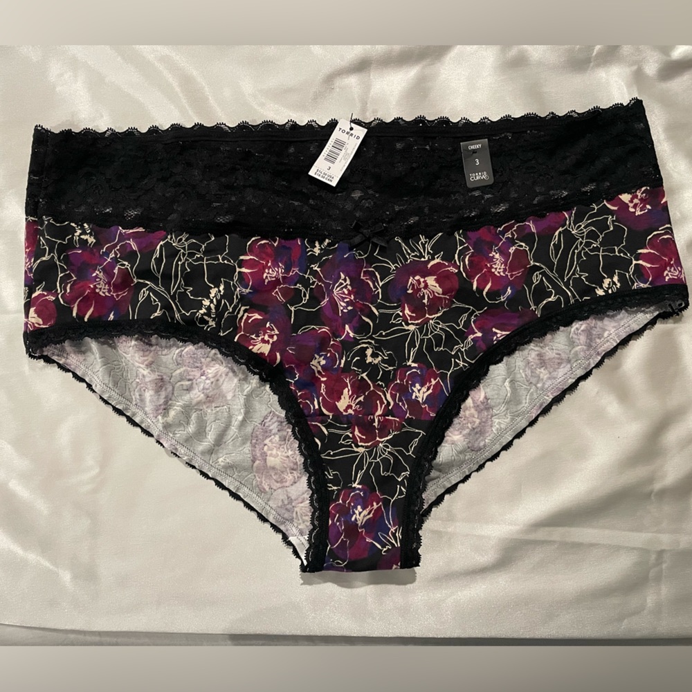 TORRID cotton hipster floral panties